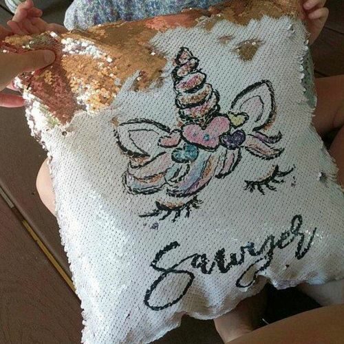 Classic Sequin Pillow photo review