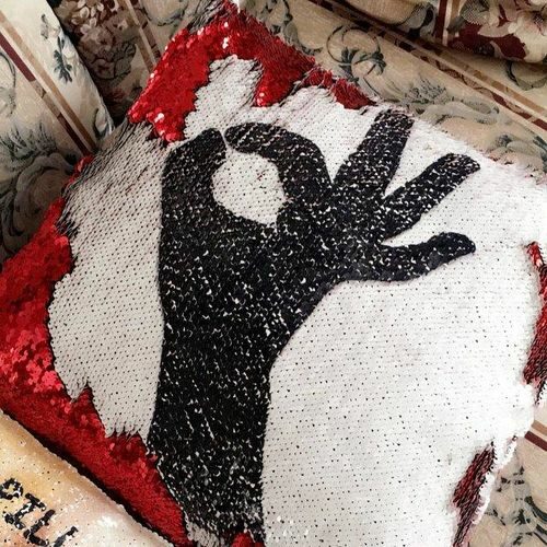 Classic Sequin Pillow photo review