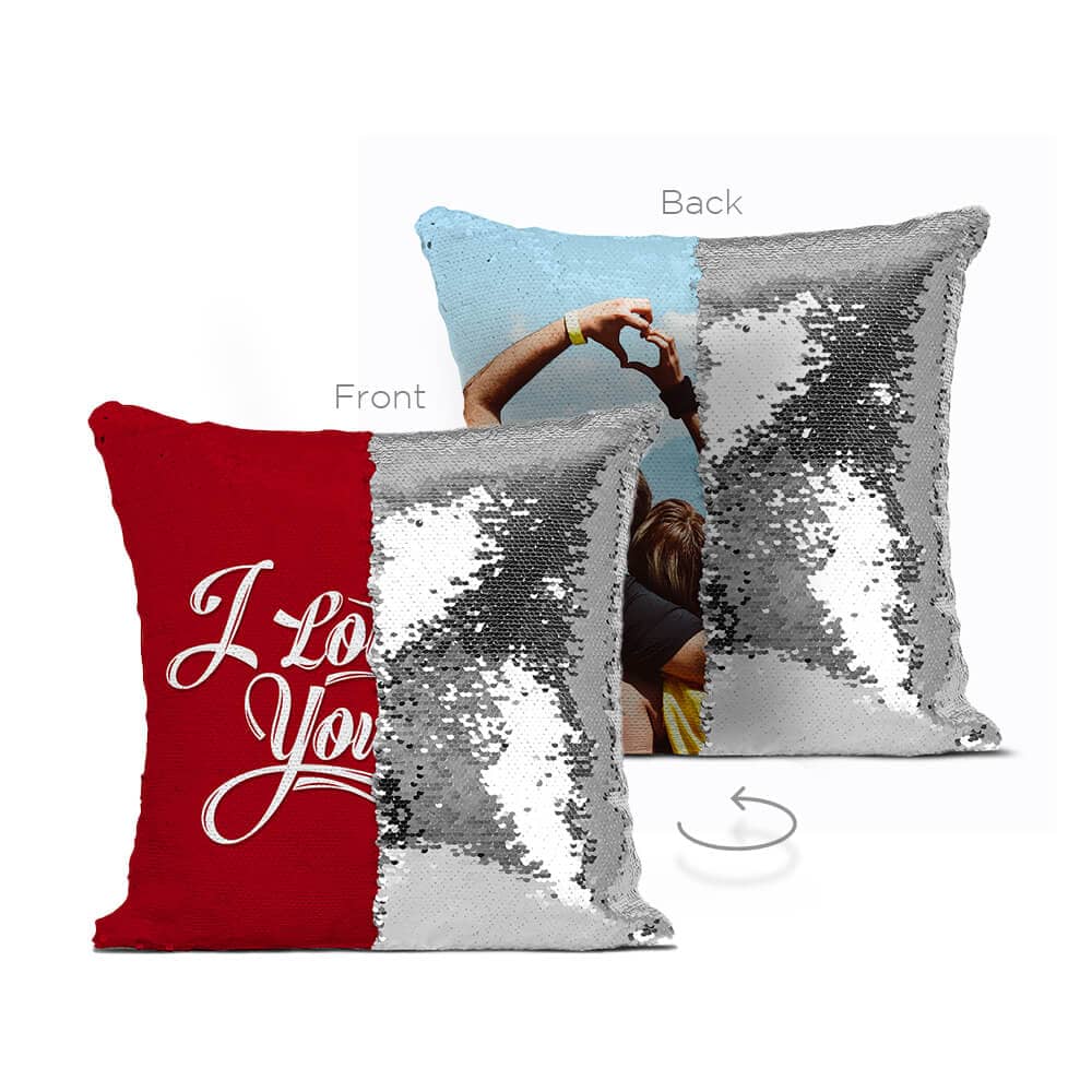 Double Sided Reversible Sequin Pillow