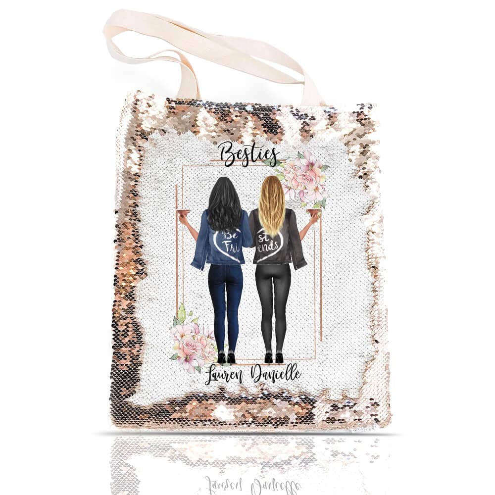 Personalized Sequin Tote Bag Design Your Own Sequin Swag