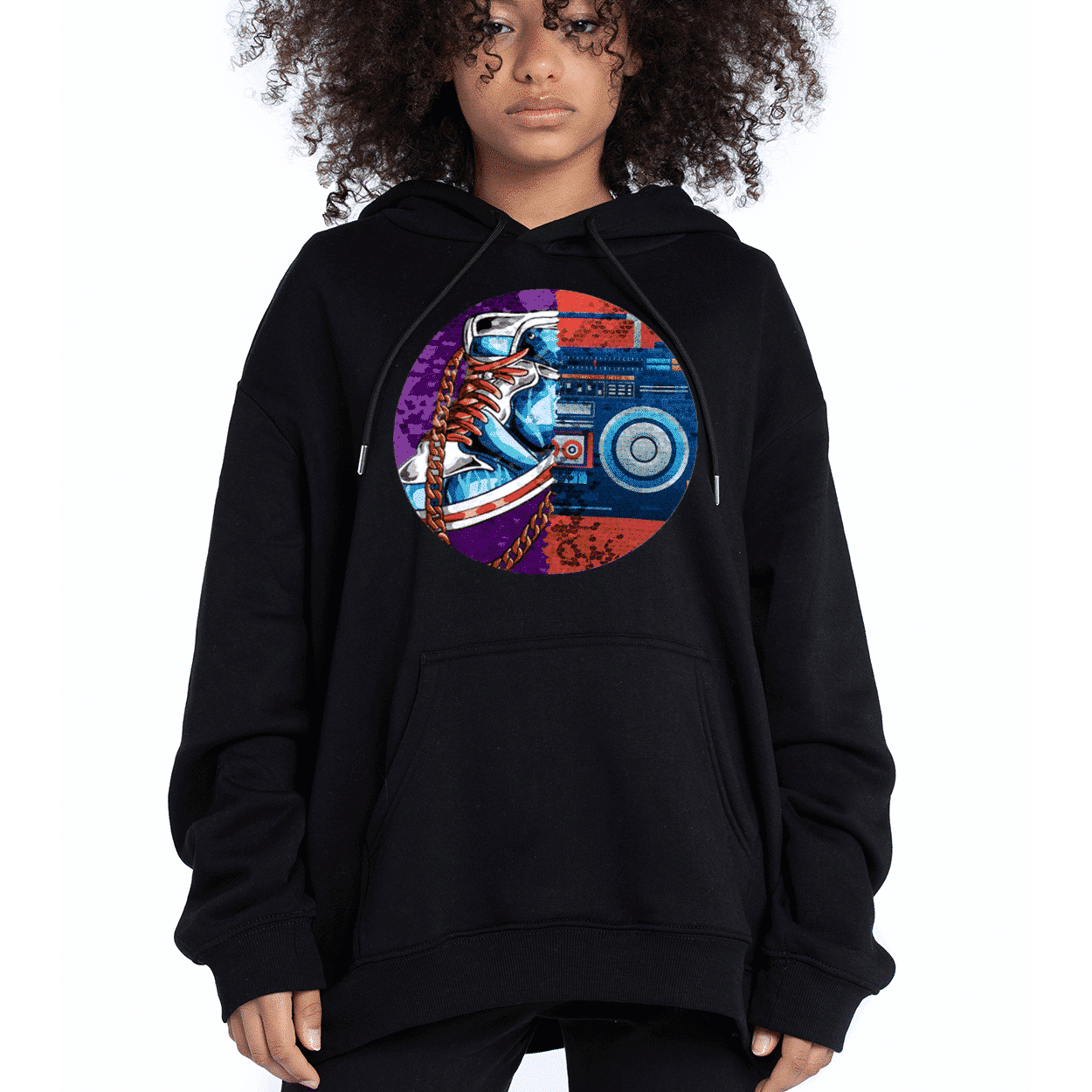 Sequin Hoodie for Kids - Double Sided Print